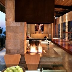 12 Modern Living Room Designs With Awesome Views Open Fireplace - Karbonix