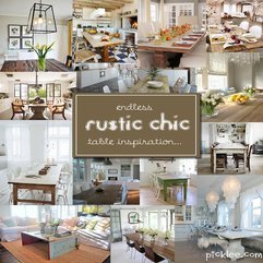 14 Fabulous Rustic Chic Dining Tables Inspiration Picklee - Karbonix