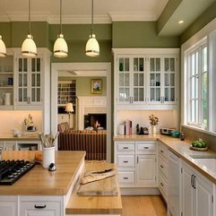 2014 Colors With Wooden Countertop Kitchen Paint - Karbonix