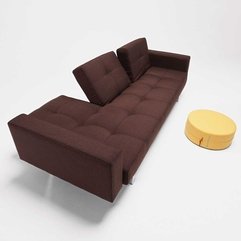 Best Inspirations : 3 Seater Sofa Bed Brown Colored Soft Materials Modern Minimalist - Karbonix
