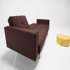 3 Seater Sofa Bed Deep Brown Colored Materials Modern Minimalist - Karbonix