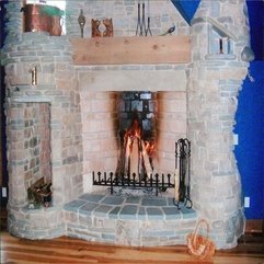 6 Foot Rumford Fireplace Natural Stone Yoder Masonry Inc - Karbonix