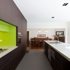 A Brilliant Concept Modern Kitchen With Green Color - Karbonix