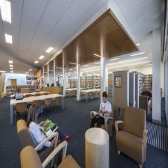 A Brilliant Concept Open Ceiling Home Library - Karbonix