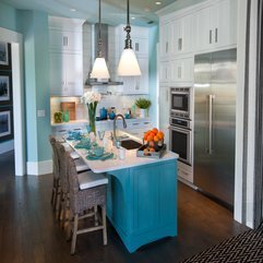 Best Inspirations : A Brilliant Idea Modern Kitchen With Blue Color - Karbonix