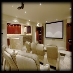 A Home Theater Room With Ceiling Light Modern Designing - Karbonix