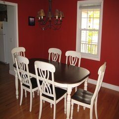 A Homeowner 39 S Touch Red Dining Room Goes Weimaraner - Karbonix