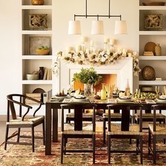 A Well Organized Cozy Dining Room Design With Two Tone Color - Karbonix