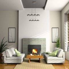 Amazing Grey Living Room With Fireplace Lit Green Pillows Daily - Karbonix