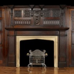 Antique Atlantic Liner Panelling And Fireplace Mantel - Karbonix