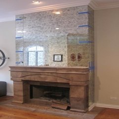 Best Inspirations : Antique Mirror Install To Fireplace Surround Specialty Trades - Karbonix