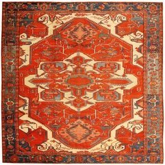 Antique Serapi Heriz Persian Rug From Nazmiya 43621 - Karbonix