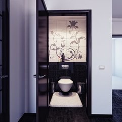 Apartment Alluring Black And White Small Bathroom Design With - Karbonix