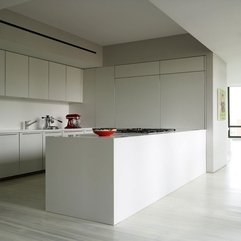 Apartment Deluxe Look Like Of The Kitchen Area With Simple White - Karbonix