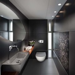 Best Inspirations : Apartment Glamorous Black Bathroom Design Ideas Feats Captivating - Karbonix