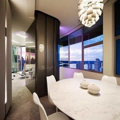 Apartment Inspiring Apartment Design Interior With Round White - Karbonix