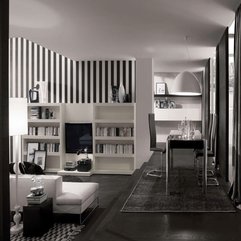Best Inspirations : Apartment Living Room Interior With Bright White Sofas And Wall Units Shelves - Karbonix