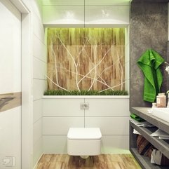 Best Inspirations : Apartment Lovely Green White Nature Inspired Bathroom Design With - Karbonix