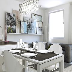 Apartment Modern Dining Room Also White Decor And Blue Sofa And - Karbonix