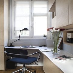 Best Inspirations : Apartment Striking Interesting Working Space On The Corner Of The - Karbonix