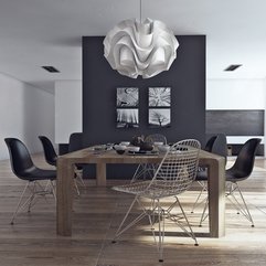 Apartment Unique Lampshade Design Above Dining Room Table In - Karbonix