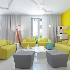 Apartments Beautiful Small Apartment Design Yellow Gray White - Karbonix