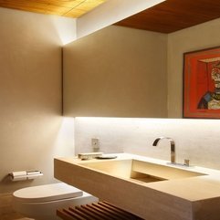 Apartments Simple Modern Bathroom Mirror Faucet Washstand Design - Karbonix