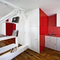 Best Inspirations : Apartments Ultra Small Apartment With Red And White Interior - Karbonix