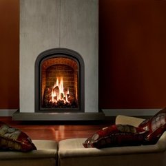 Best Inspirations : Appliances Charming Fireplace Design Red Wall Colour Cool - Karbonix