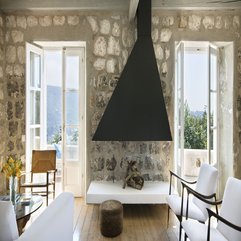 Best Inspirations : Appliances Fine Stone Exposed With Adorable Gray Chimney Of - Karbonix