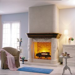 Appliances Luxury Fireplace Design With Classical White Colour - Karbonix