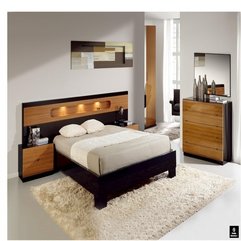 Best Inspirations : Appliances Stunning Black Bed Wooden Headboard Light On White Rug - Karbonix