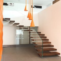 Architecture Adorable Floating Staircase Sesign By Bisca With - Karbonix
