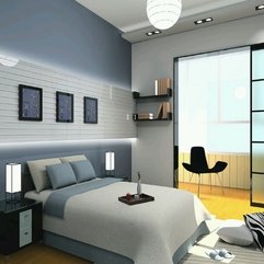 Best Inspirations : Architecture Awesome Modern Bedroom With Exciting White And Blue - Karbonix