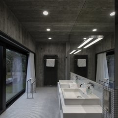 Best Inspirations : Architecture Charming Contemporary Bathroom Design With Concrete - Karbonix