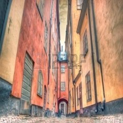 Architecture Charming Street Of Stockholm Royalty Free Stock - Karbonix