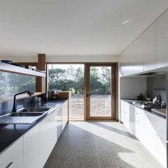 Best Inspirations : Architecture Clear Glass Window Near The White Kitchen Space - Karbonix