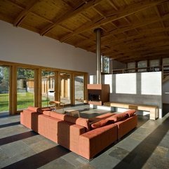 Architecture Comfortable Family Room Inside House In Madalena - Karbonix