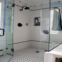 Architecture Excellent Shower Cubicle Area Design With Glasses - Karbonix