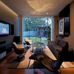 Architecture Exclusive Glass Wall House Designs Guest Room - Karbonix