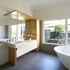 Best Inspirations : Architecture Gorgeous Kew House Bathroom Design With Oval Bath - Karbonix