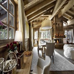 Architecture Luxurious Wooden Chalet Interior Design In - Karbonix
