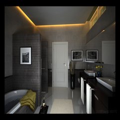 Best Inspirations : Architecture Modern Black Bathroom Design Brilliant Bathroom - Karbonix