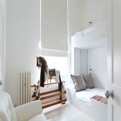 Architecture Small Kids Room Design With All White Furniture - Karbonix
