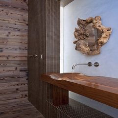 Architecture Striking Bathroom VVanity Made From Wooden Material - Karbonix