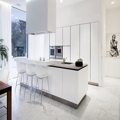 Best Inspirations : Architecture White Interior Decoration Ideas For Small Kitchen - Karbonix