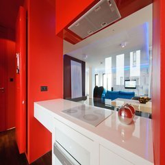 Best Inspirations : Architecture White Island Modern City Apartment Kitchen Design - Karbonix