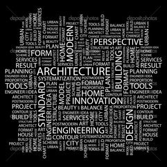 Best-inspirations : ARCHITECTURE Word Collage On Black Background Stock ~ Karbonix