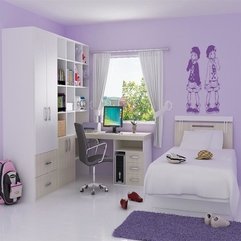 Best Inspirations : Artistic Concept Best Decoration Violet Bedroom Kid Interior - Karbonix
