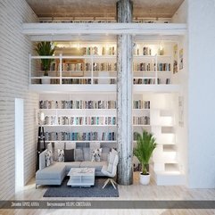 Artistic Concept Minimalist Home Library - Karbonix